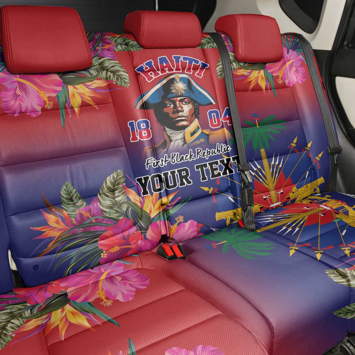 Haiti Toussaint Louverture Personalized Back Car Seat Cover Haitian Revolution 1804