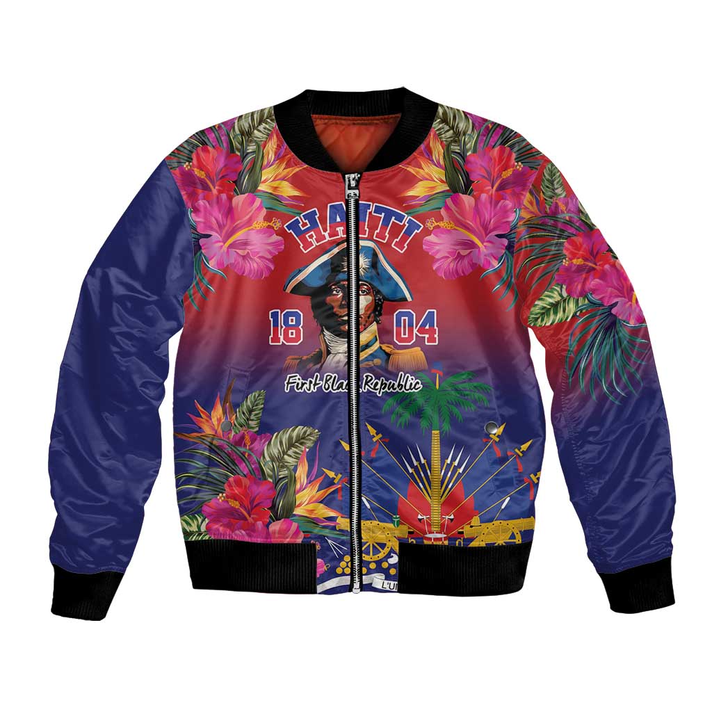 Haiti Toussaint Louverture Personalized Bomber Jacket Haitian Revolution 1804