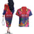 Haiti Toussaint Louverture Personalized Couples Matching Off The Shoulder Long Sleeve Dress and Hawaiian Shirt Haitian Revolution 1804