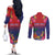 Haiti Toussaint Louverture Personalized Couples Matching Off The Shoulder Long Sleeve Dress and Long Sleeve Button Shirt Haitian Revolution 1804