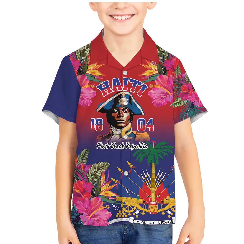 Haiti Toussaint Louverture Personalized Family Matching Mermaid Dress and Hawaiian Shirt Haitian Revolution 1804