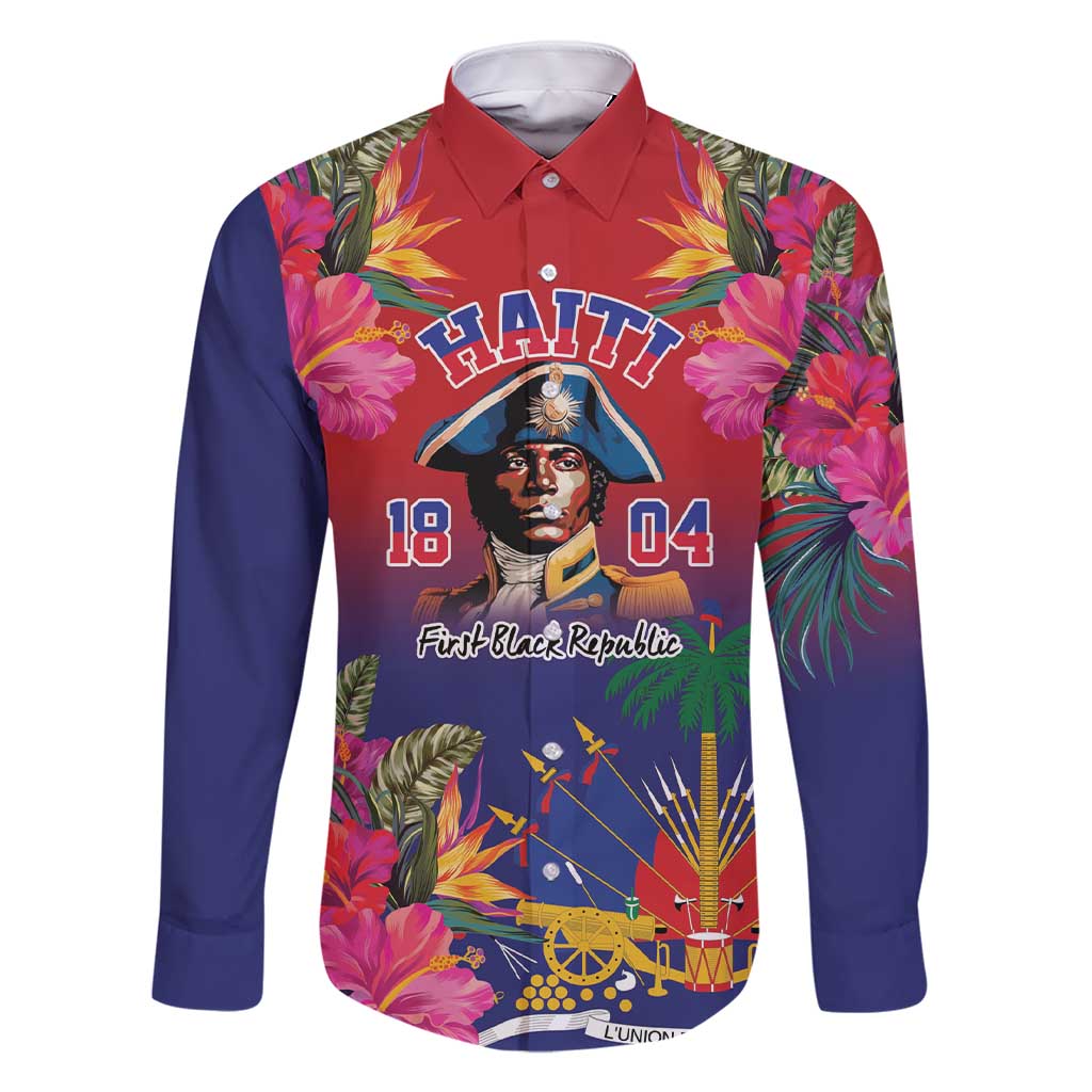 Haiti Toussaint Louverture Personalized Family Matching Short Sleeve Bodycon Dress and Hawaiian Shirt Haitian Revolution 1804