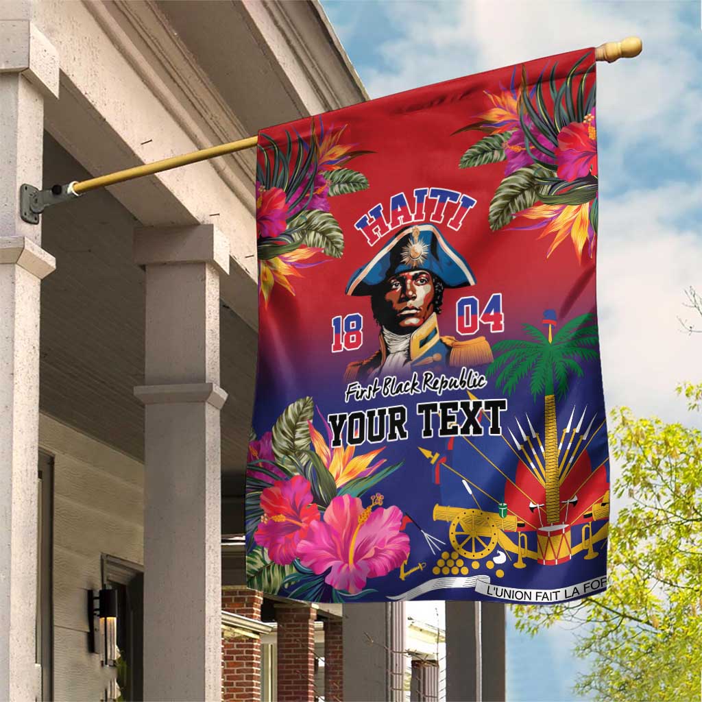 Haiti Toussaint Louverture Personalized Garden Flag Haitian Revolution 1804