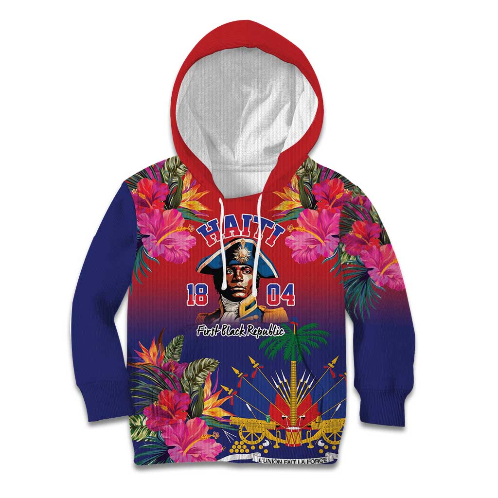 Haiti Toussaint Louverture Personalized Kid Hoodie Haitian Revolution 1804