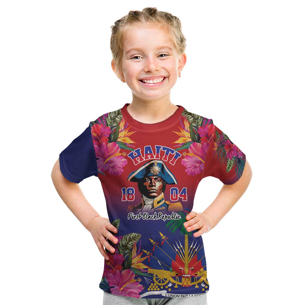 Haiti Toussaint Louverture Personalized Kid T Shirt Haitian Revolution 1804
