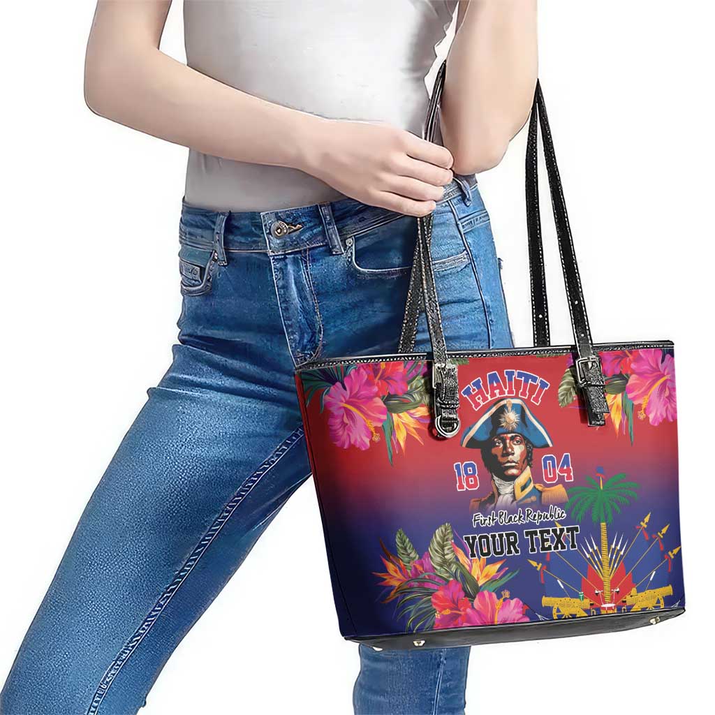 Haiti Toussaint Louverture Personalized Leather Tote Bag Haitian Revolution 1804