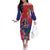 Haiti Toussaint Louverture Personalized Off The Shoulder Long Sleeve Dress Haitian Revolution 1804
