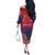 Haiti Toussaint Louverture Personalized Off The Shoulder Long Sleeve Dress Haitian Revolution 1804