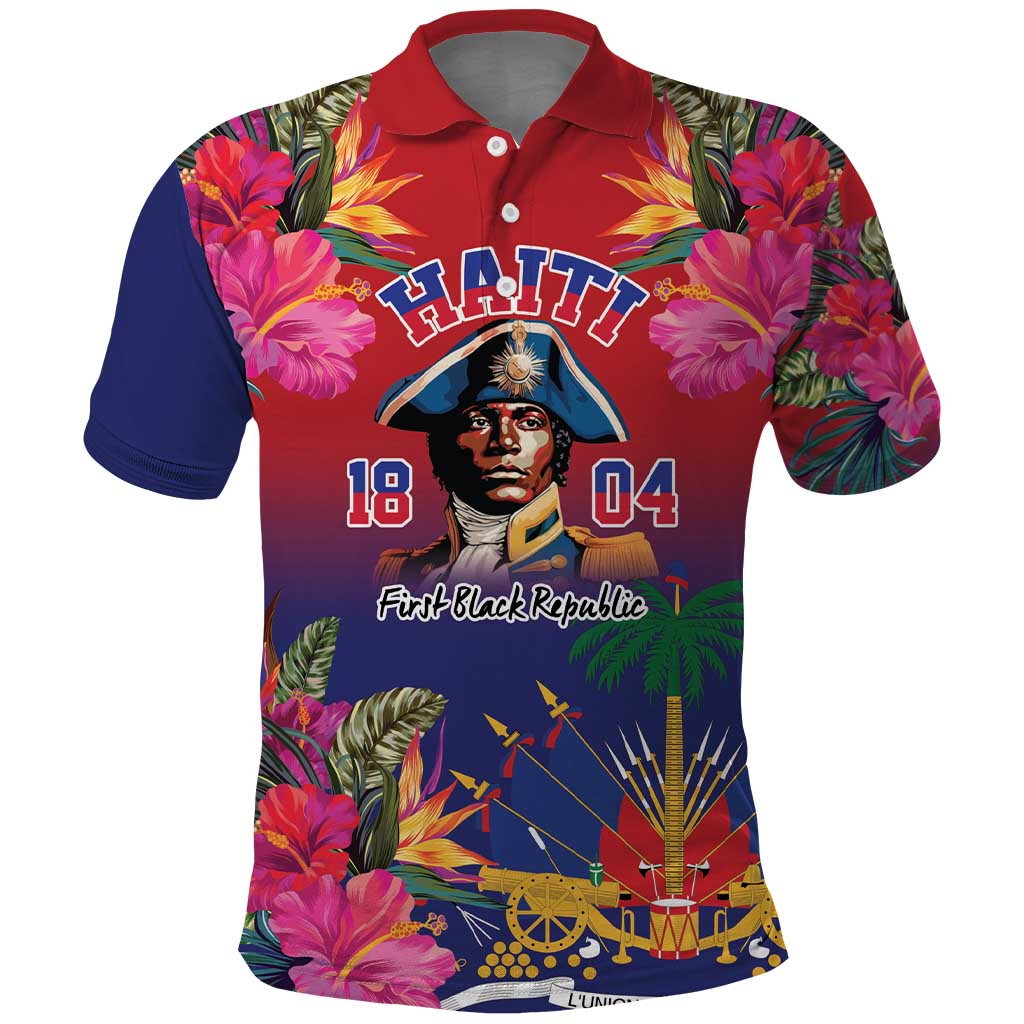 Haiti Toussaint Louverture Personalized Polo Shirt Haitian Revolution 1804
