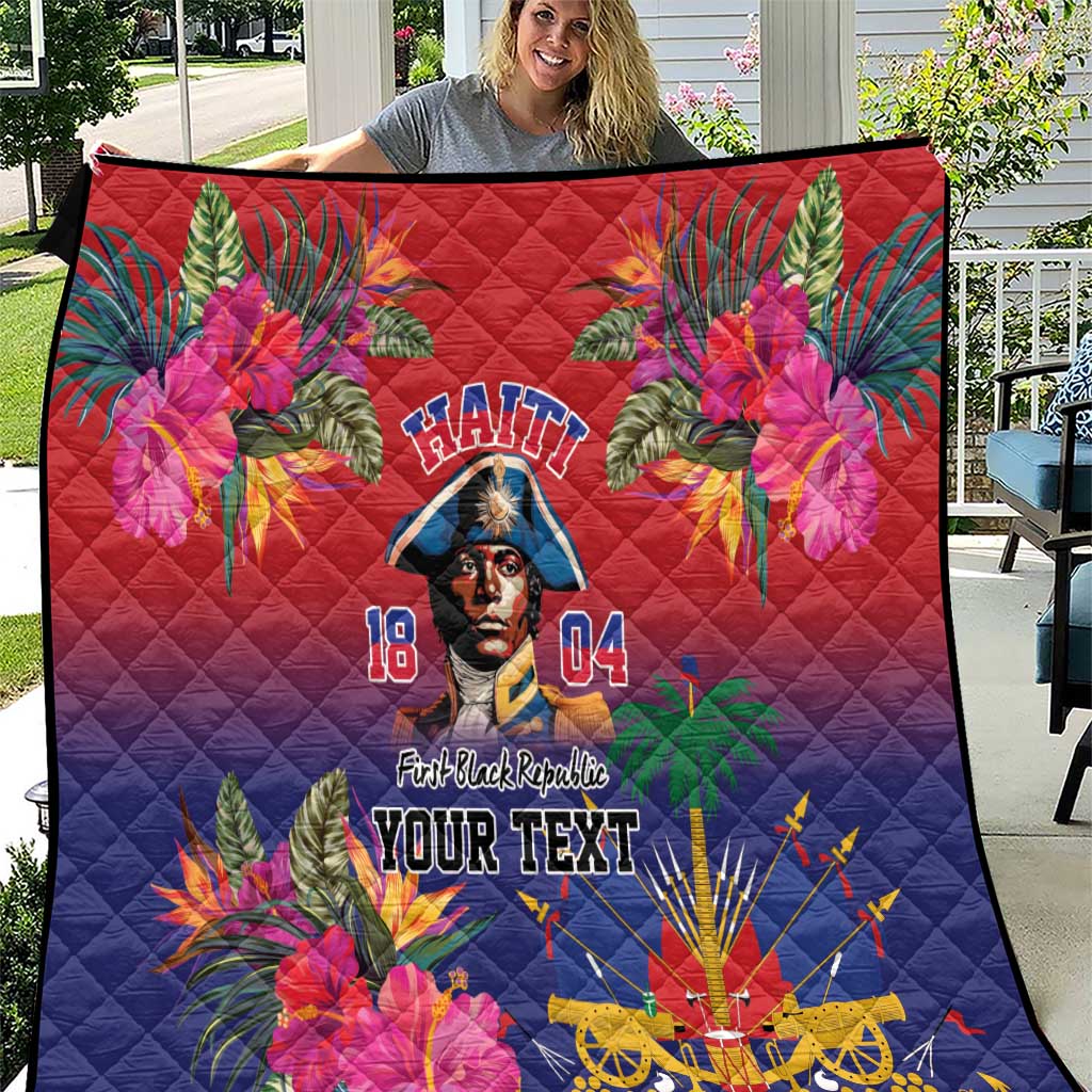 Haiti Toussaint Louverture Personalized Quilt Haitian Revolution 1804