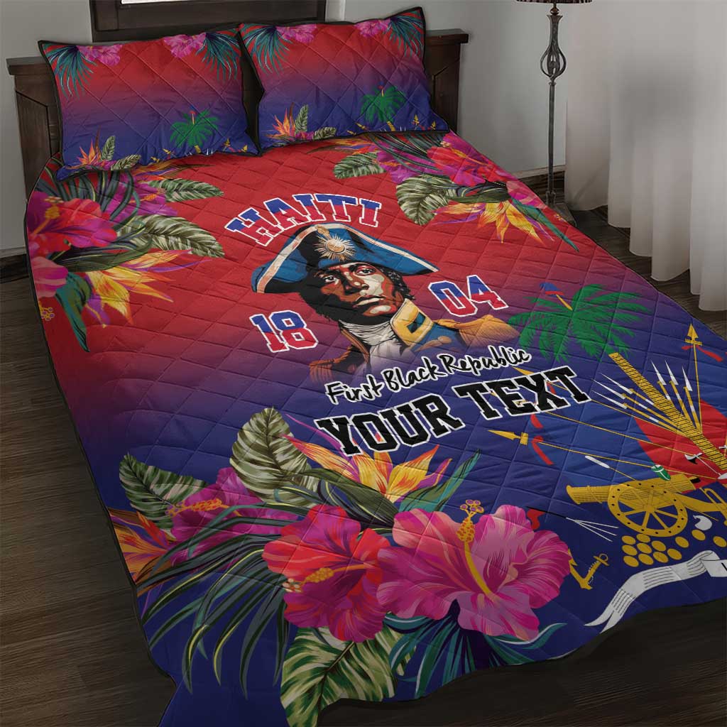 Haiti Toussaint Louverture Personalized Quilt Bed Set Haitian Revolution 1804