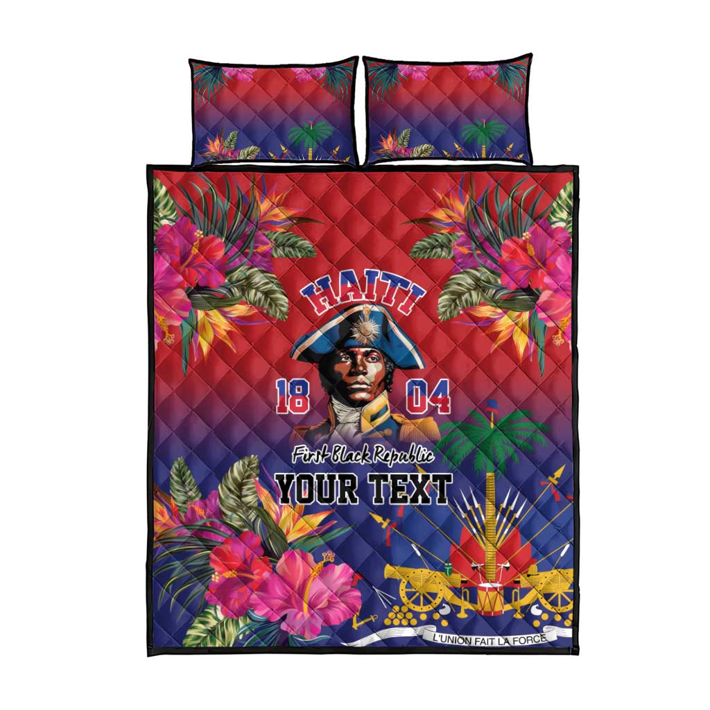 Haiti Toussaint Louverture Personalized Quilt Bed Set Haitian Revolution 1804