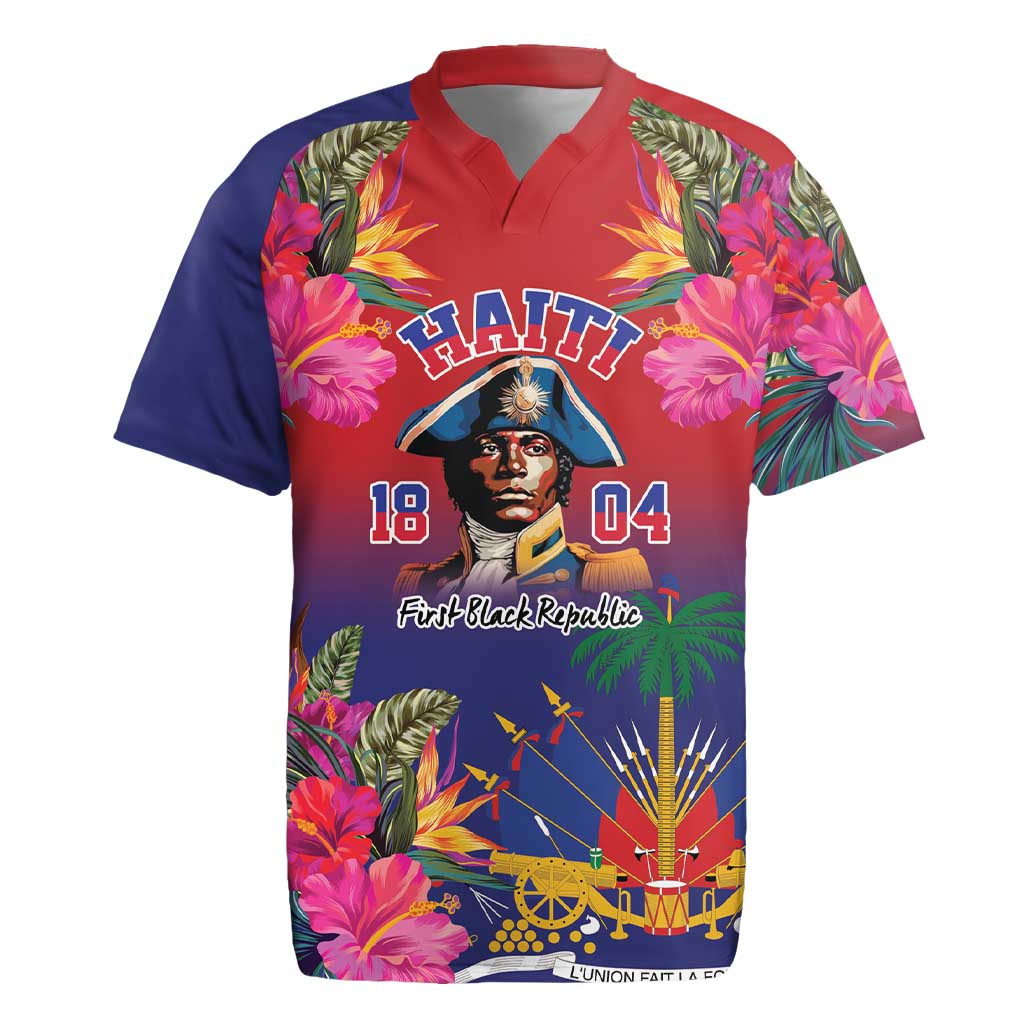 Haiti Toussaint Louverture Personalized Rugby Jersey Haitian Revolution 1804