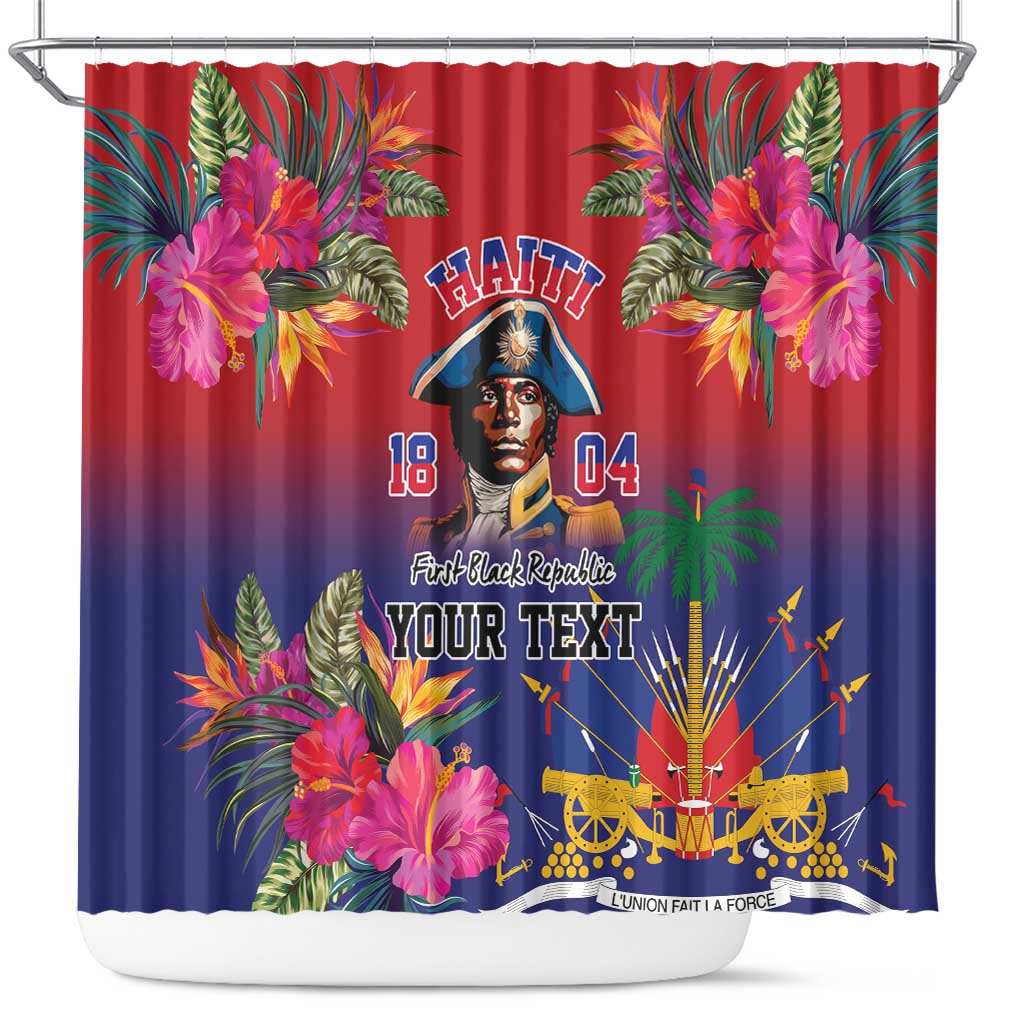 Haiti Toussaint Louverture Personalized Shower Curtain Haitian Revolution 1804