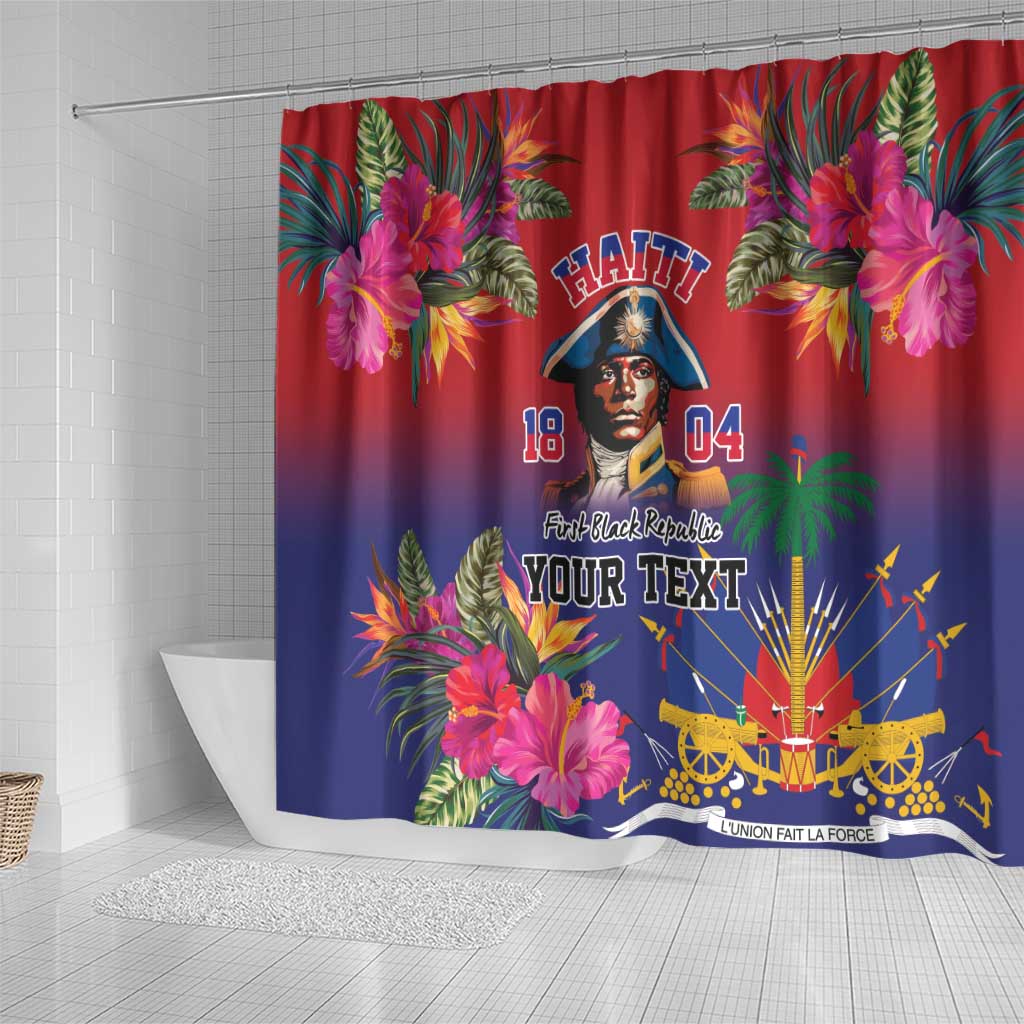 Haiti Toussaint Louverture Personalized Shower Curtain Haitian Revolution 1804
