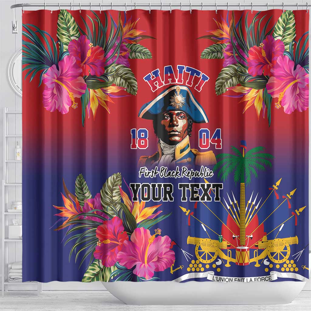 Haiti Toussaint Louverture Personalized Shower Curtain Haitian Revolution 1804