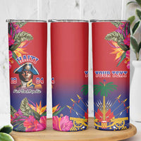 Haiti Toussaint Louverture Personalized Skinny Tumbler Haitian Revolution 1804