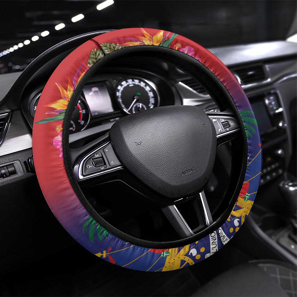 Haiti Toussaint Louverture Steering Wheel Cover Haitian Revolution 1804