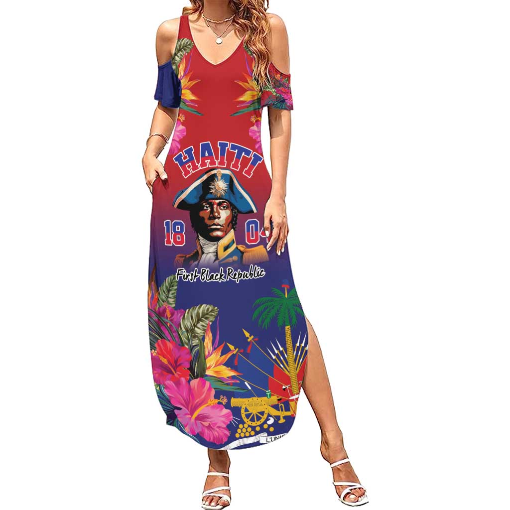 Haiti Toussaint Louverture Personalized Summer Maxi Dress Haitian Revolution 1804