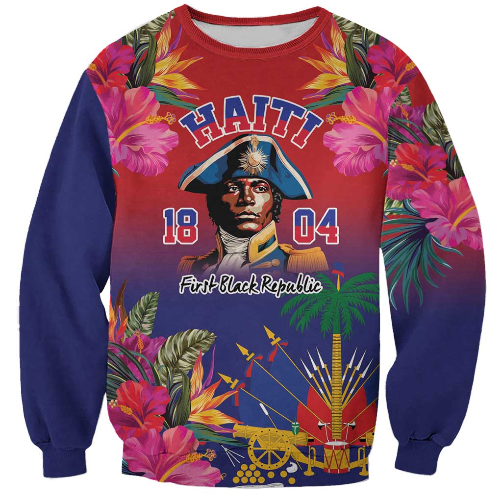 Haiti Toussaint Louverture Personalized Sweatshirt Haitian Revolution 1804