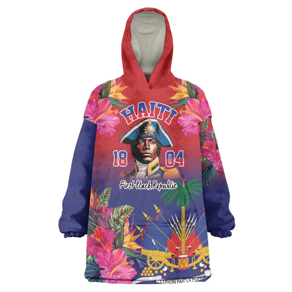 Haiti Toussaint Louverture Personalized Wearable Blanket Hoodie Haitian Revolution 1804