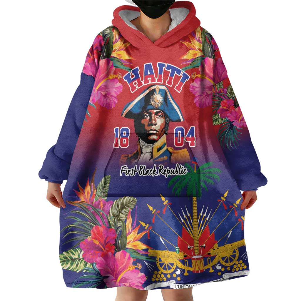 Haiti Toussaint Louverture Personalized Wearable Blanket Hoodie Haitian Revolution 1804