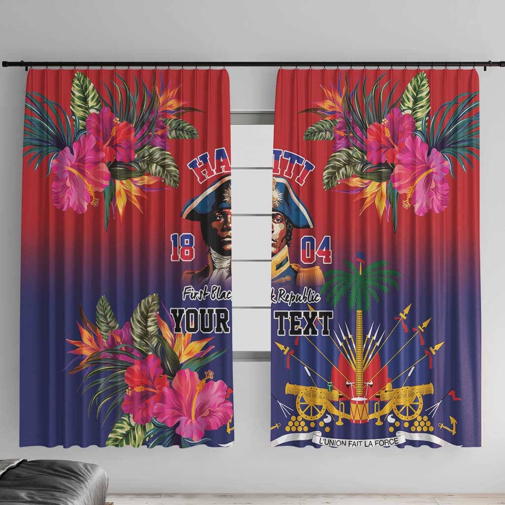 Haiti Toussaint Louverture Personalized Window Curtain Haitian Revolution 1804