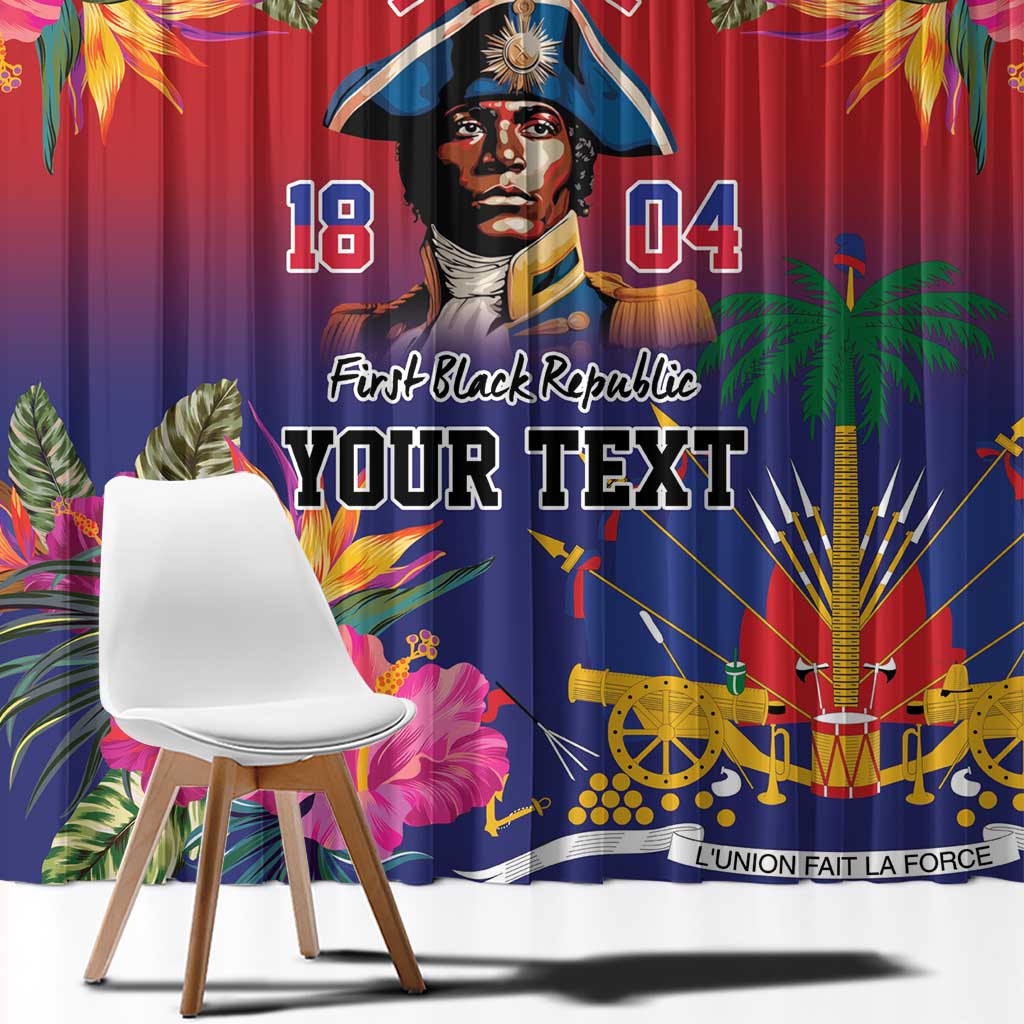 Haiti Toussaint Louverture Personalized Window Curtain Haitian Revolution 1804