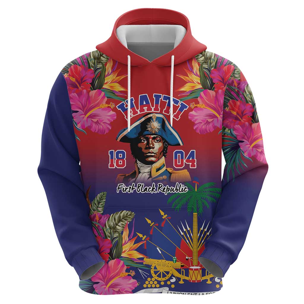 Haiti Toussaint Louverture Personalized Zip Hoodie Haitian Revolution 1804
