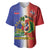 Hispaniola Personalized Baseball Jersey Dominican Republic Haiti Map