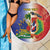 Hispaniola Personalized Beach Blanket Dominican Republic Haiti Map