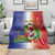 Hispaniola Personalized Blanket Dominican Republic Haiti Map