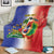Hispaniola Personalized Blanket Dominican Republic Haiti Map