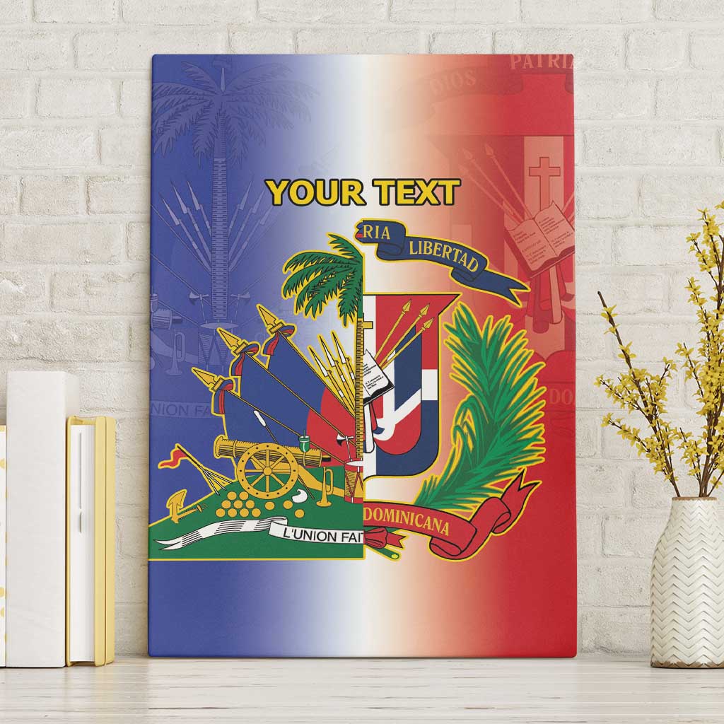 Hispaniola Personalized Canvas Wall Art Dominican Republic Haiti Map
