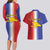 Hispaniola Personalized Couples Matching Long Sleeve Bodycon Dress and Hawaiian Shirt Dominican Republic Haiti Map