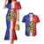 Hispaniola Personalized Couples Matching Mermaid Dress and Hawaiian Shirt Dominican Republic Haiti Map
