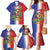 Hispaniola Personalized Family Matching Mermaid Dress and Hawaiian Shirt Dominican Republic Haiti Map