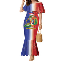 Hispaniola Personalized Family Matching Mermaid Dress and Hawaiian Shirt Dominican Republic Haiti Map