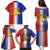 Hispaniola Personalized Family Matching Puletasi and Hawaiian Shirt Dominican Republic Haiti Map