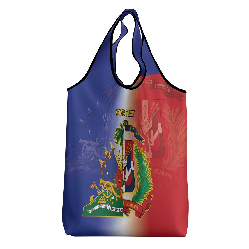 Hispaniola Personalized Grocery Bag Dominican Republic Haiti Map
