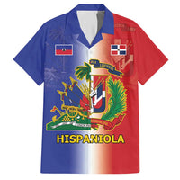 Hispaniola Personalized Hawaiian Shirt Dominican Republic Haiti Map
