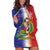 Hispaniola Personalized Hoodie Dress Dominican Republic Haiti Map