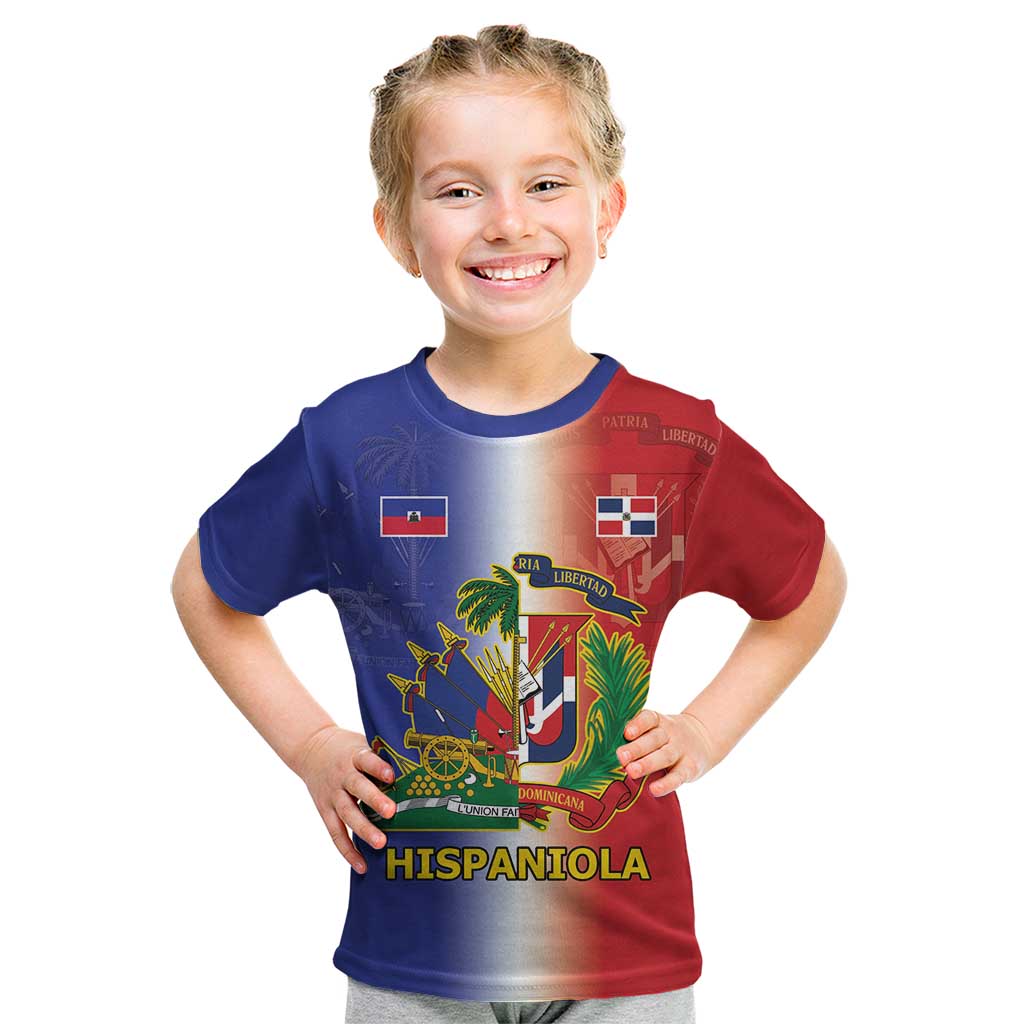 Hispaniola Personalized Kid T Shirt Dominican Republic Haiti Map