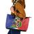 Hispaniola Personalized Leather Tote Bag Dominican Republic Haiti Map