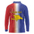 Hispaniola Personalized Long Sleeve Polo Shirt Dominican Republic Haiti Map