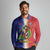 Hispaniola Personalized Long Sleeve Polo Shirt Dominican Republic Haiti Map