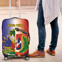 Hispaniola Personalized Luggage Cover Dominican Republic Haiti Map