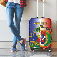 Hispaniola Personalized Luggage Cover Dominican Republic Haiti Map