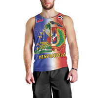 Hispaniola Personalized Men Tank Top Dominican Republic Haiti Map
