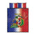 Hispaniola Personalized Quilt Bed Set Dominican Republic Haiti Map